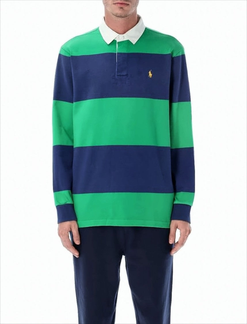 Polo Ralph Lauren Horizontal Stripe Long-Sleeve Polo Shirt