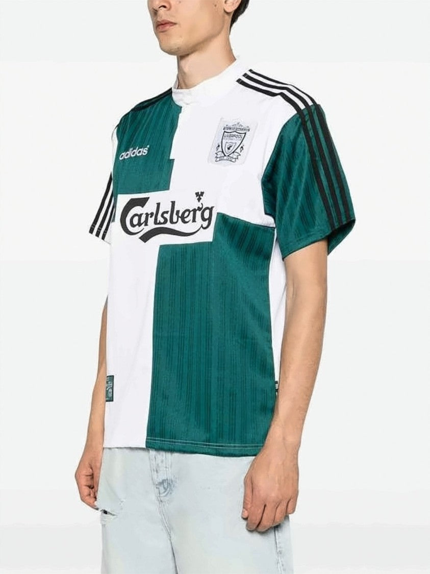 Adidas Short-Sleeve Training T-Shirt With Bold Half-And-Half Design