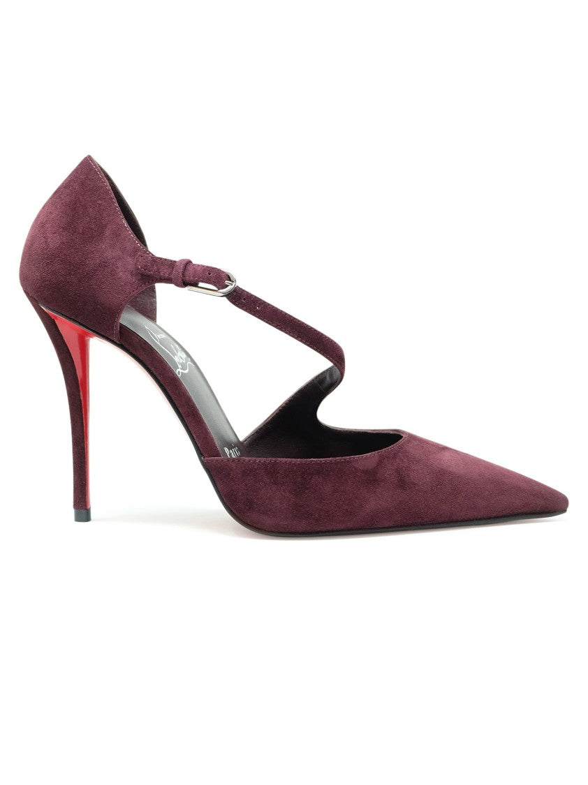 Christian Louboutin 3250637 R839 Bordeaux Suede Miss Ziggyta Pumps