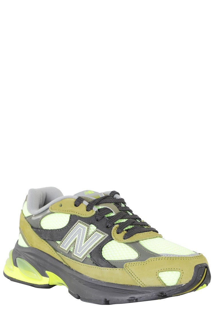 New Balance Green 2010 Side Design Mesh Leather Sneakers