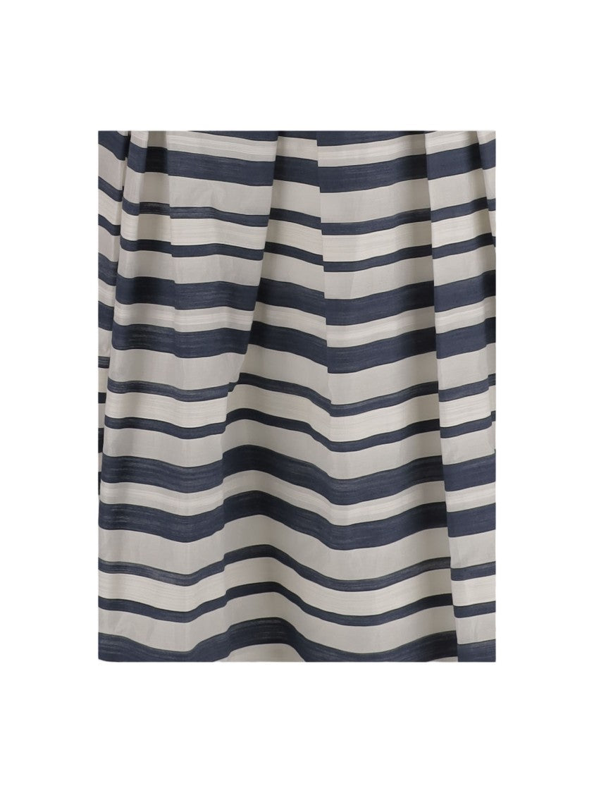 Lauren Ralph Lauren Striped Cotton Blend Dress