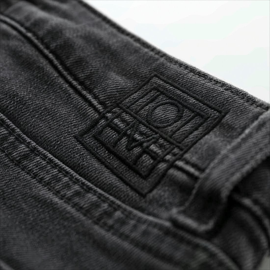 Totême Wide-Leg Black Denim Pants With Classic Five-Pocket Design