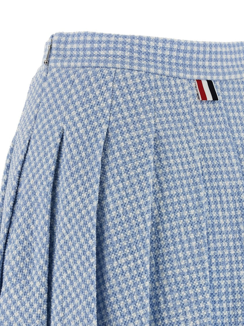 Thom Browne Pleated Tweed Skirt