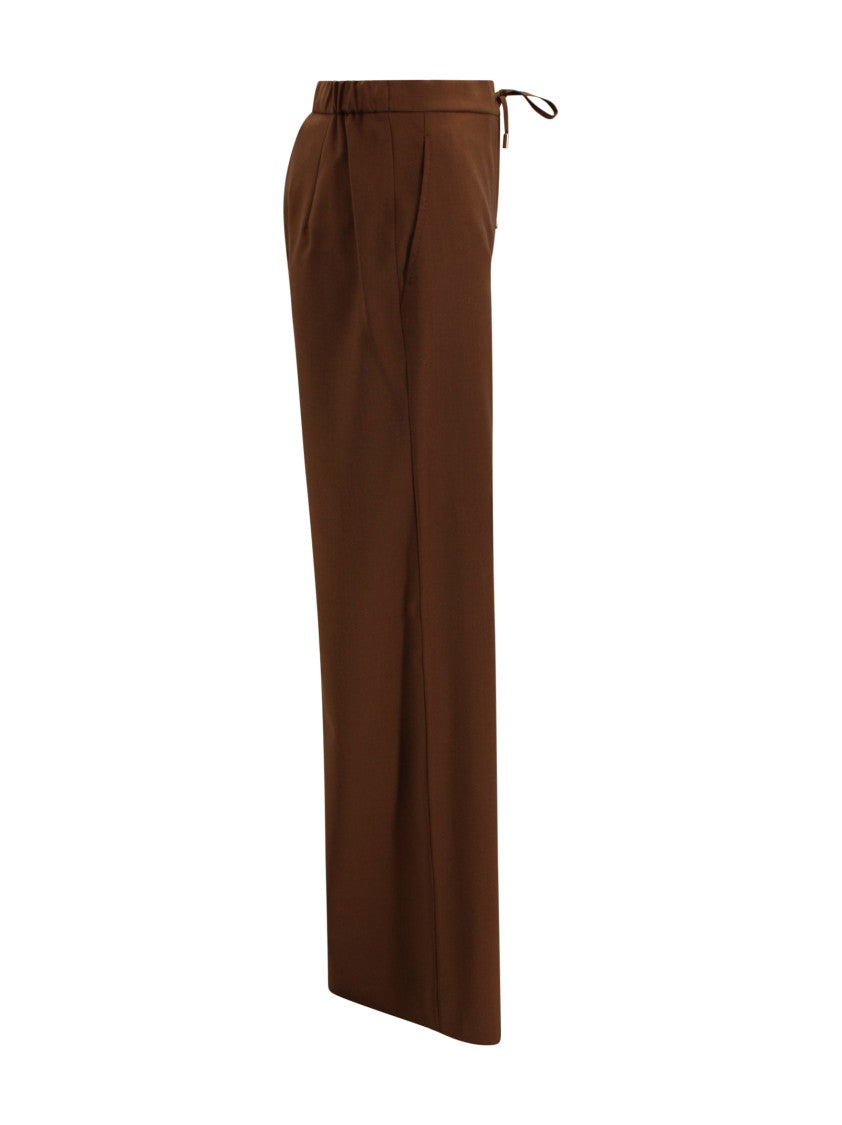 Max Mara Wide-Leg Cropped Pants With High Waist