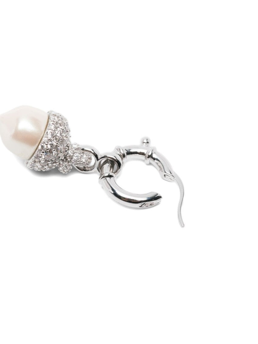 Vivienne Westwood Elegant Silver-Tone Hoop Earrings