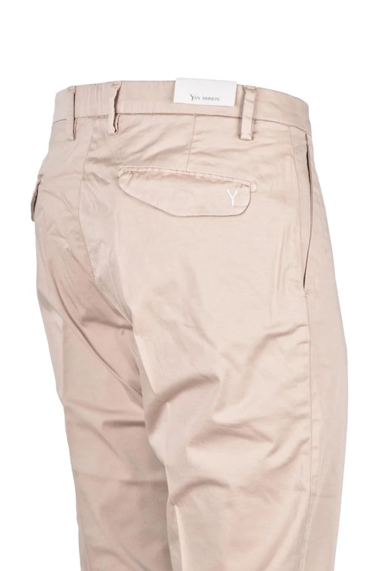 Yan Simmon Cotton Stretch Pants - Beige