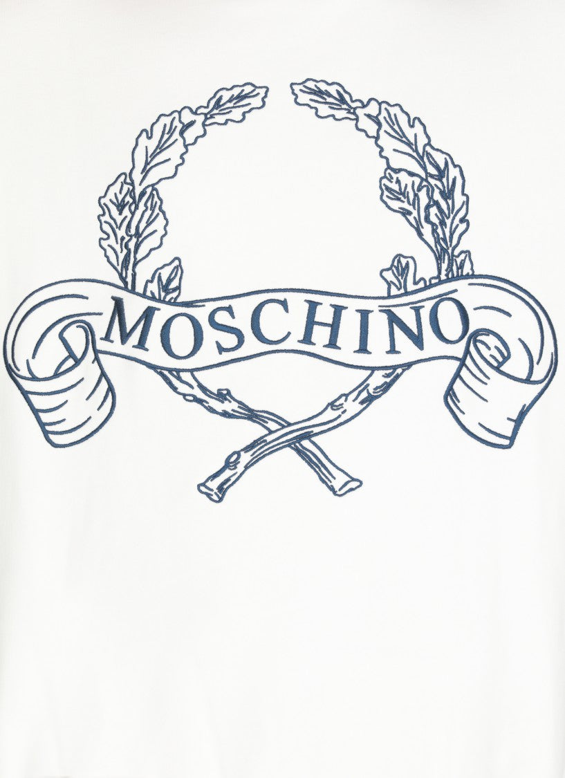 Moschino White Cotton Sweatshirt