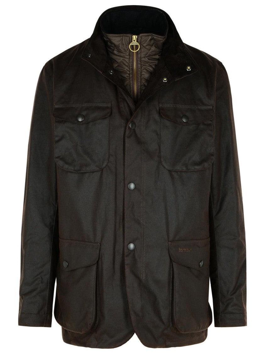Barbour 'Ogston' Brown Waxed Cotton Jacket