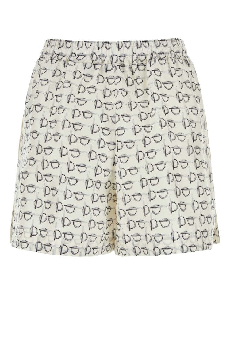 Burberry Printed Silk Shorts