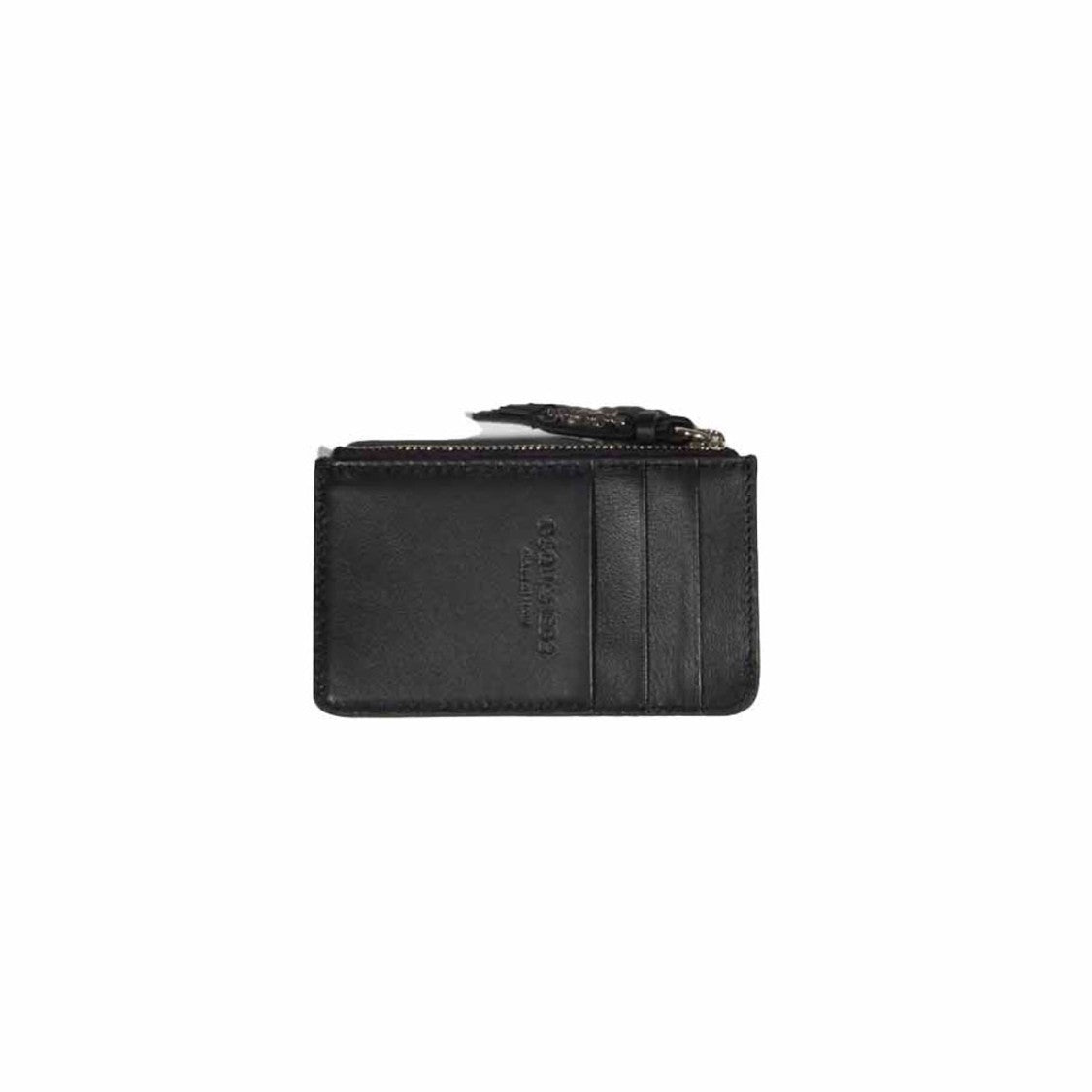 Dsquared2 Icon Evening Card Holder In Genuine Black Leather