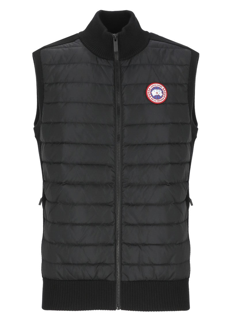 Canada Goose Black Hybridge Knit Padded Vest
