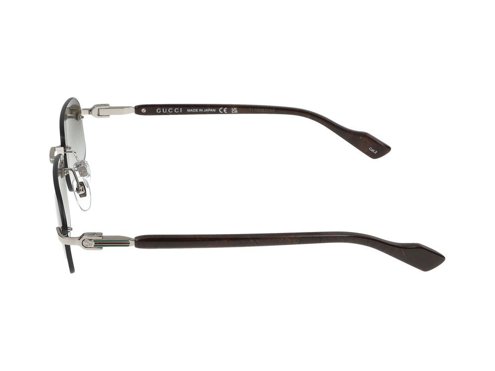 Gucci Sunglasses Gg1221s 008 Silver Brown Brown 56/16/140