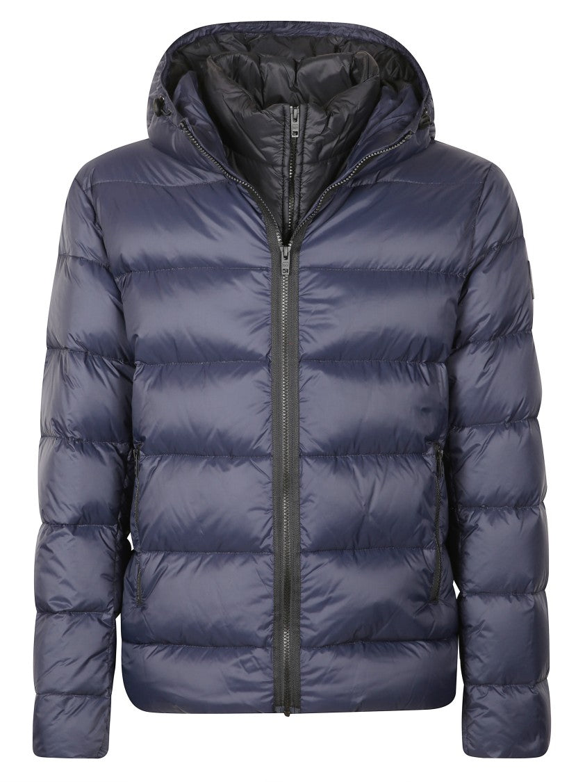 Fay Structured Blue Jacket With Timeless Design