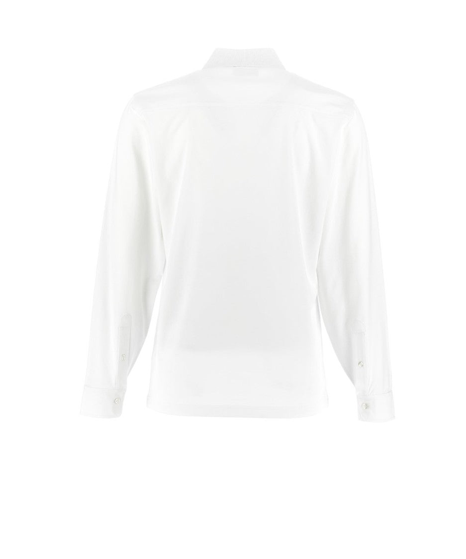 Fay Long-Sleeve Polo Shirt With Classic Collar