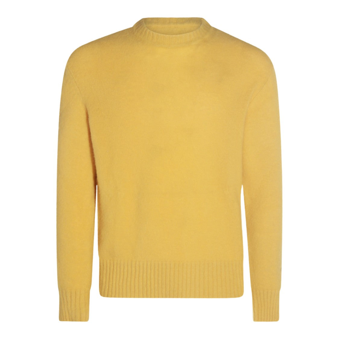 Piacenza Cashmere Fuzzy Soft Texture Sweater With Ribbed Details