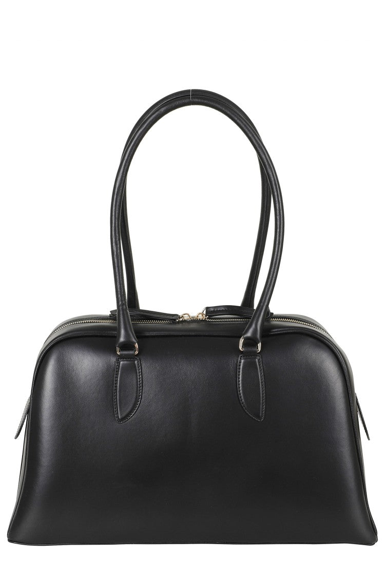 A.P.C. Black Sac Paloma Double-Zip Polyurethane Shoulder Bag