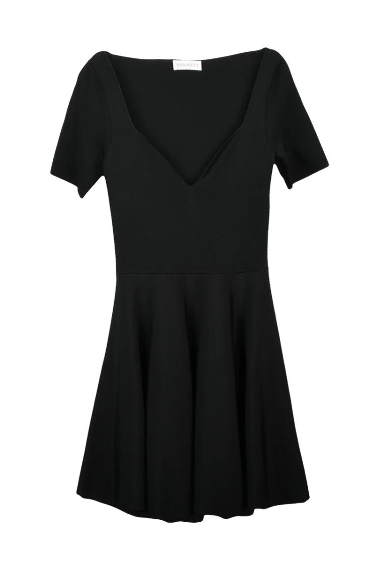 Nina Ricci Flared Dress - Black