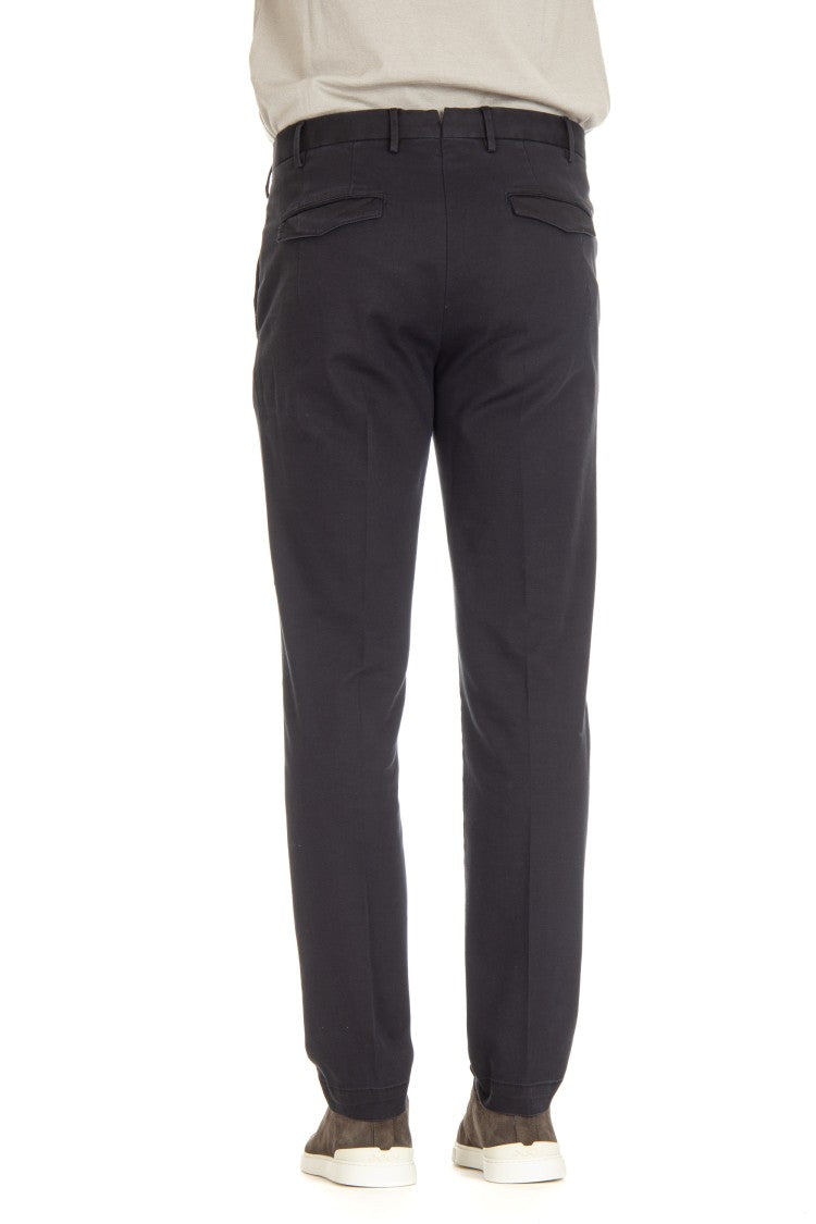 Pt Torino Micro-Structure Cotton-Lyocell Master Fit Trousers