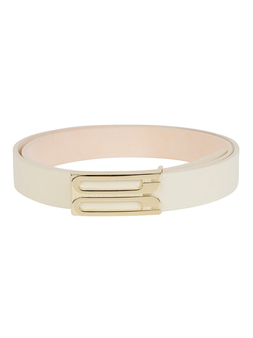 Victoria Beckham Dorian Regular Frame Smooth Calf Leather Belt