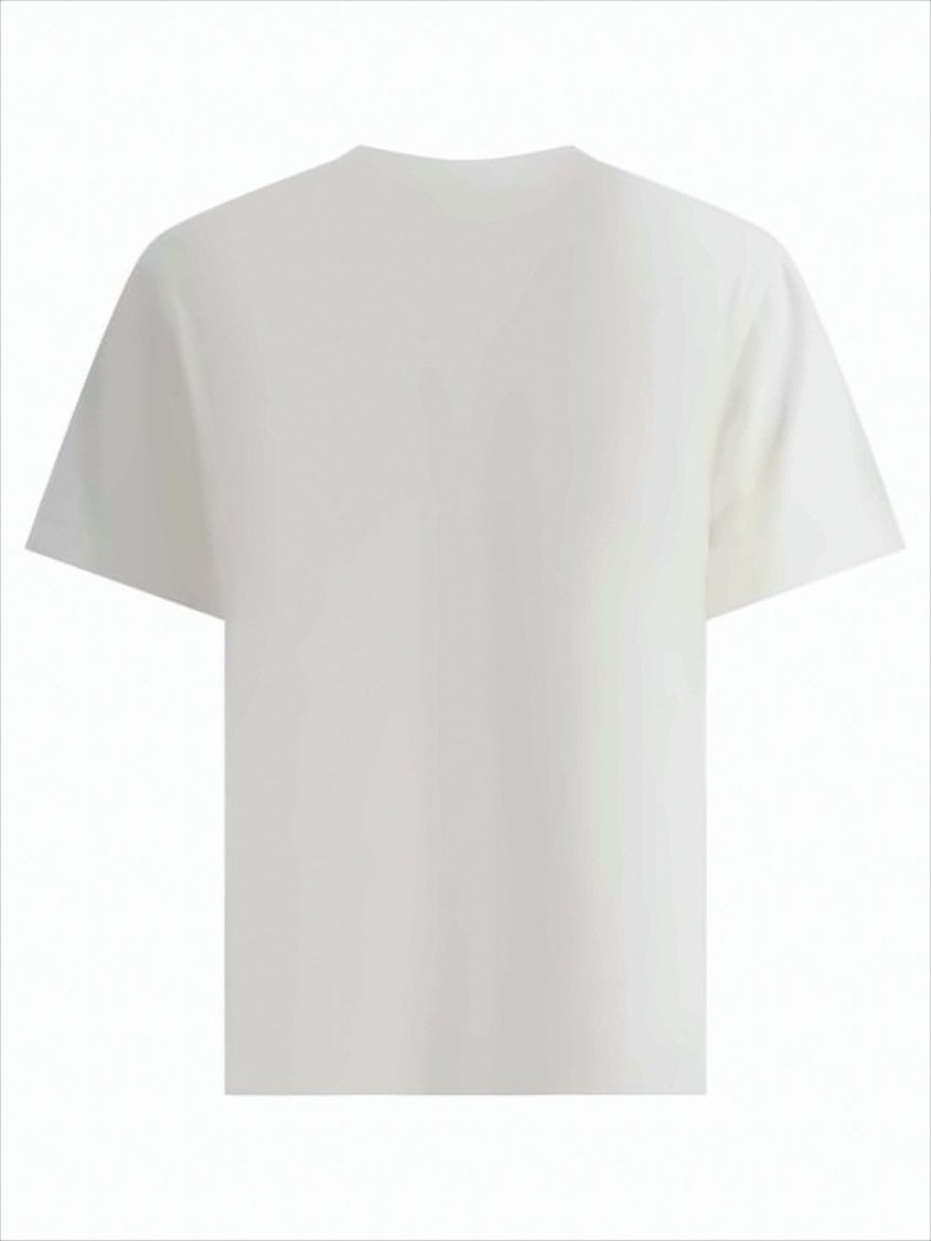 Burberry White Short-Sleeved Crew Neck T-Shirt
