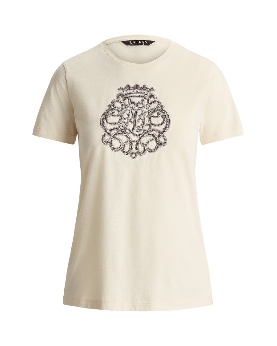 Lauren Ralph Lauren Ornamental Embroidered Short Sleeve T-Shirt