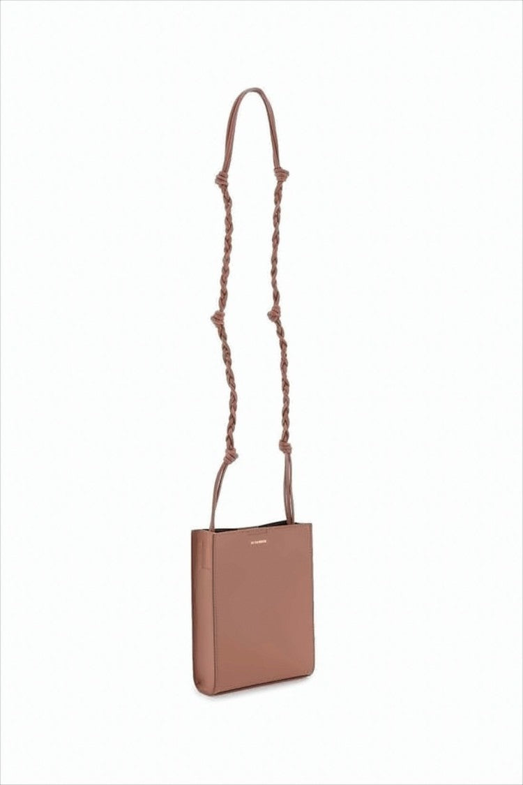 Jil Sander Rectangular Shoulder Bag With Braided Leather Strap