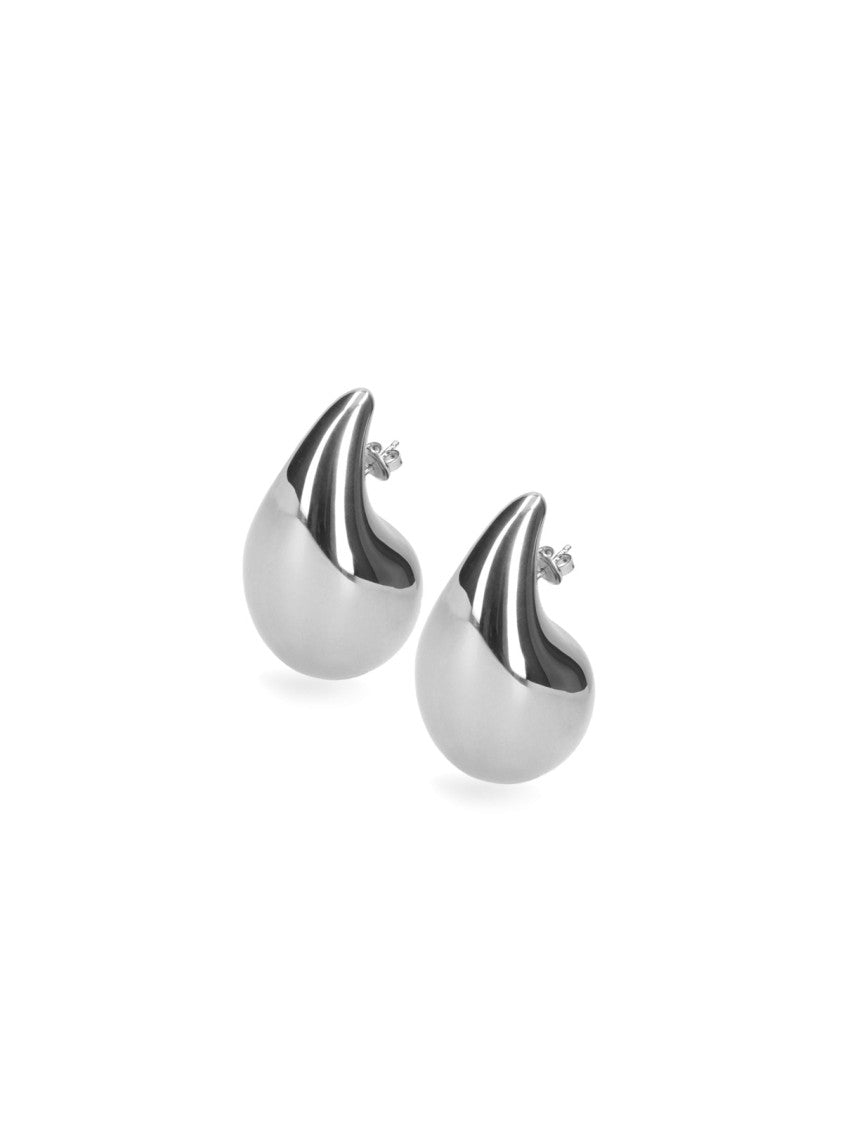 Bottega Veneta Large "Drop" Earrings – Silver