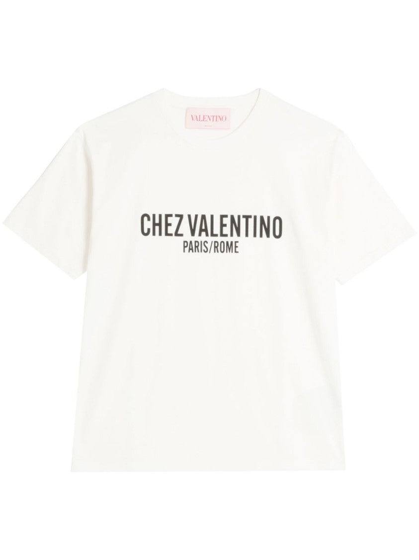 Valentino Classic Crew Neck T-Shirt With Logo Detail