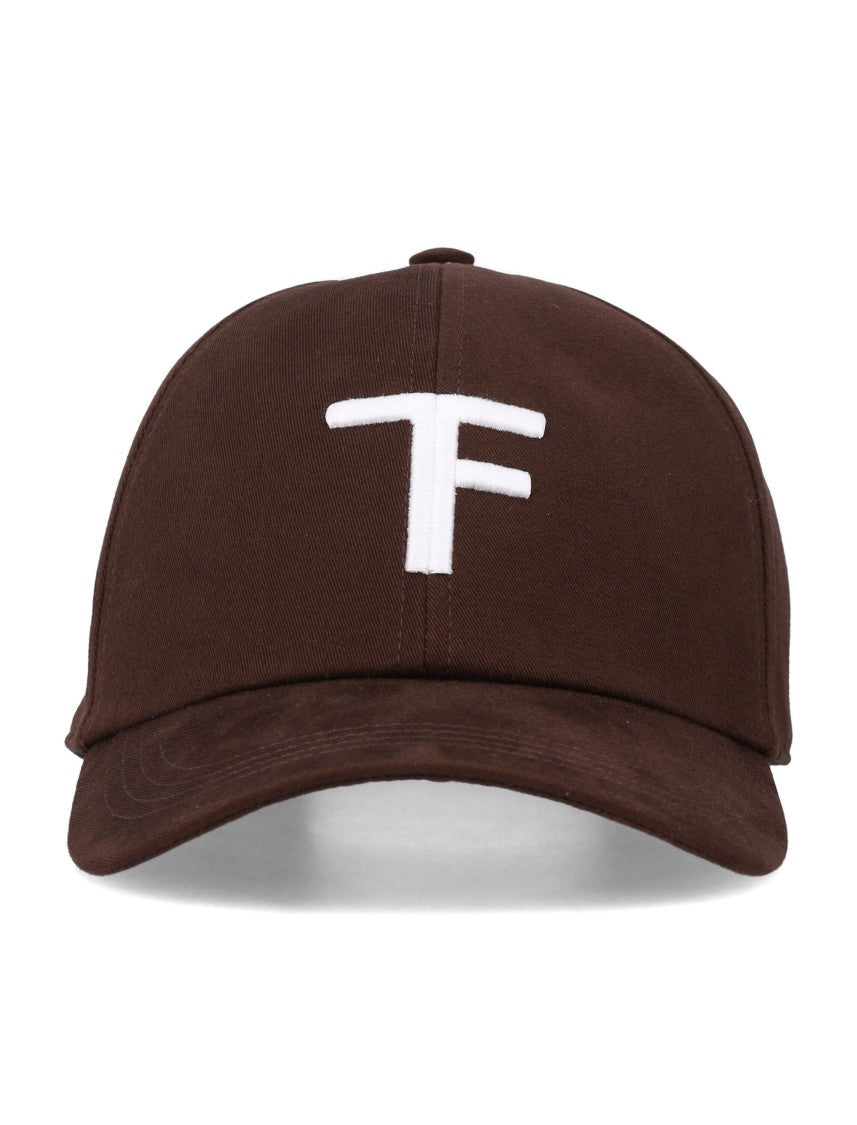 Tom Ford Structured Crown Baseball Cap With Embroidered Tf Logo