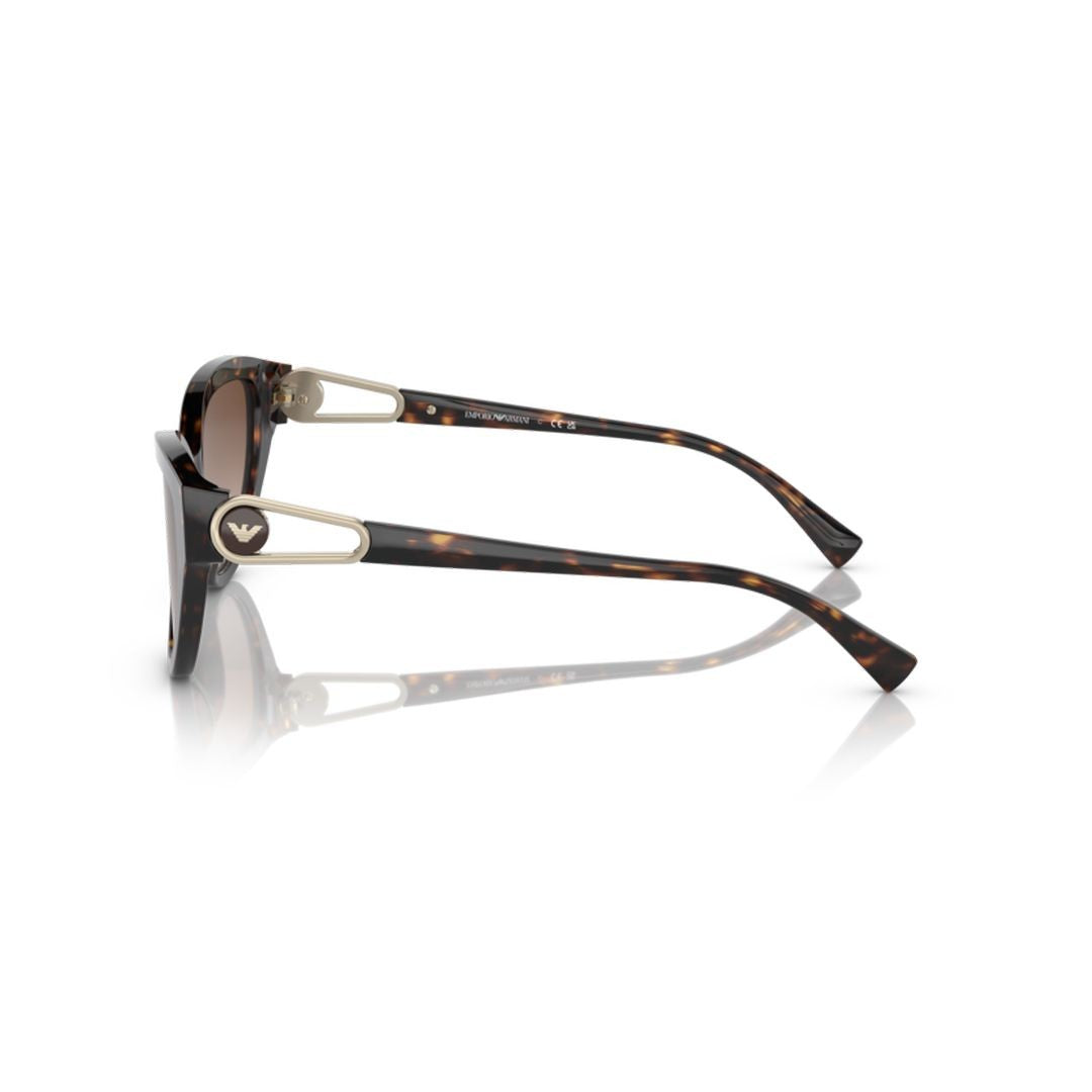 Emporio Armani 4192 Sole Cat-Eye Tortoiseshell Sunglasses With Gradient Lenses