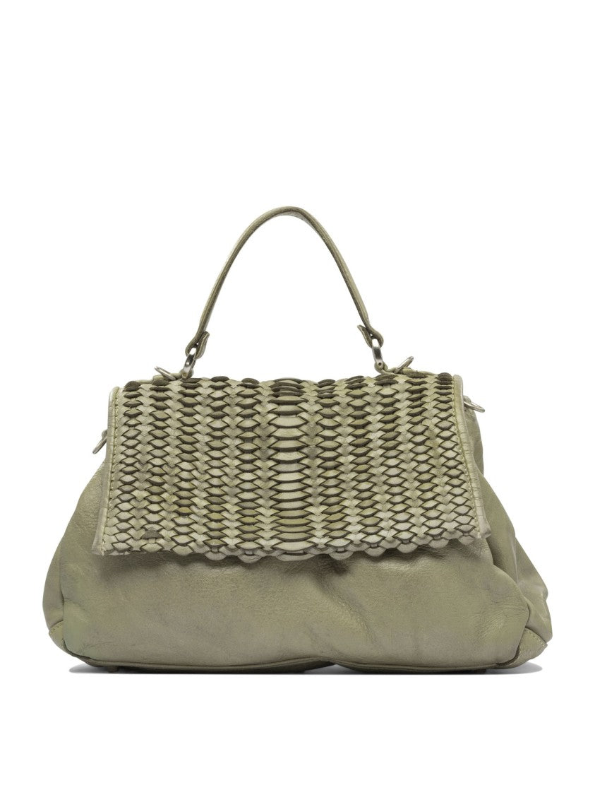 Giancarlo Nevola Textured Green Leather Shoulder Bag