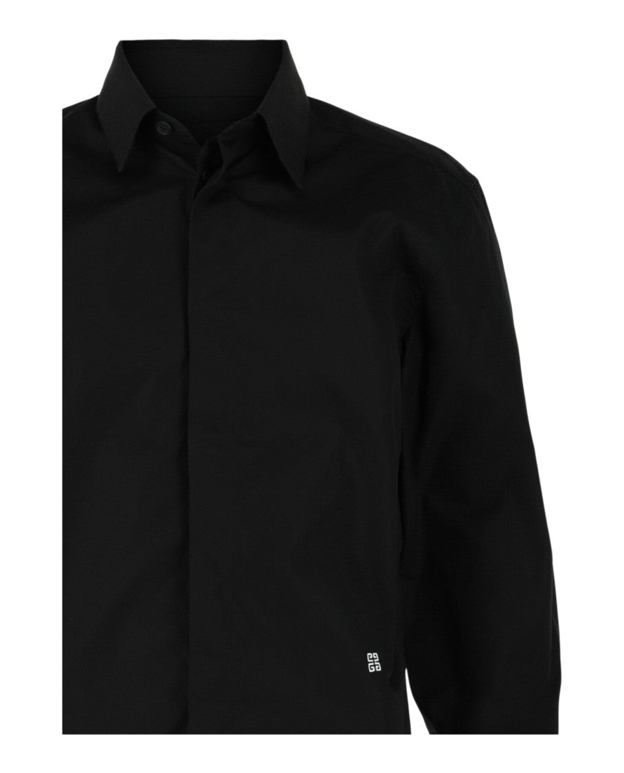 Givenchy 4G Embroidered Long Sleeve Dress Shirt