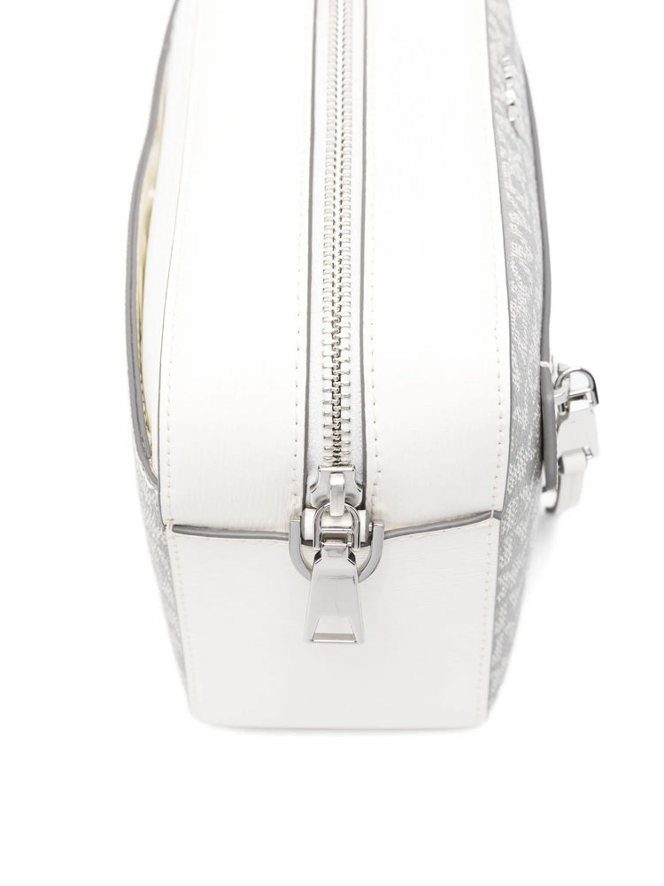 Dkny Rectangular Logo Pattern Shoulder Bag With Adjustable Strap