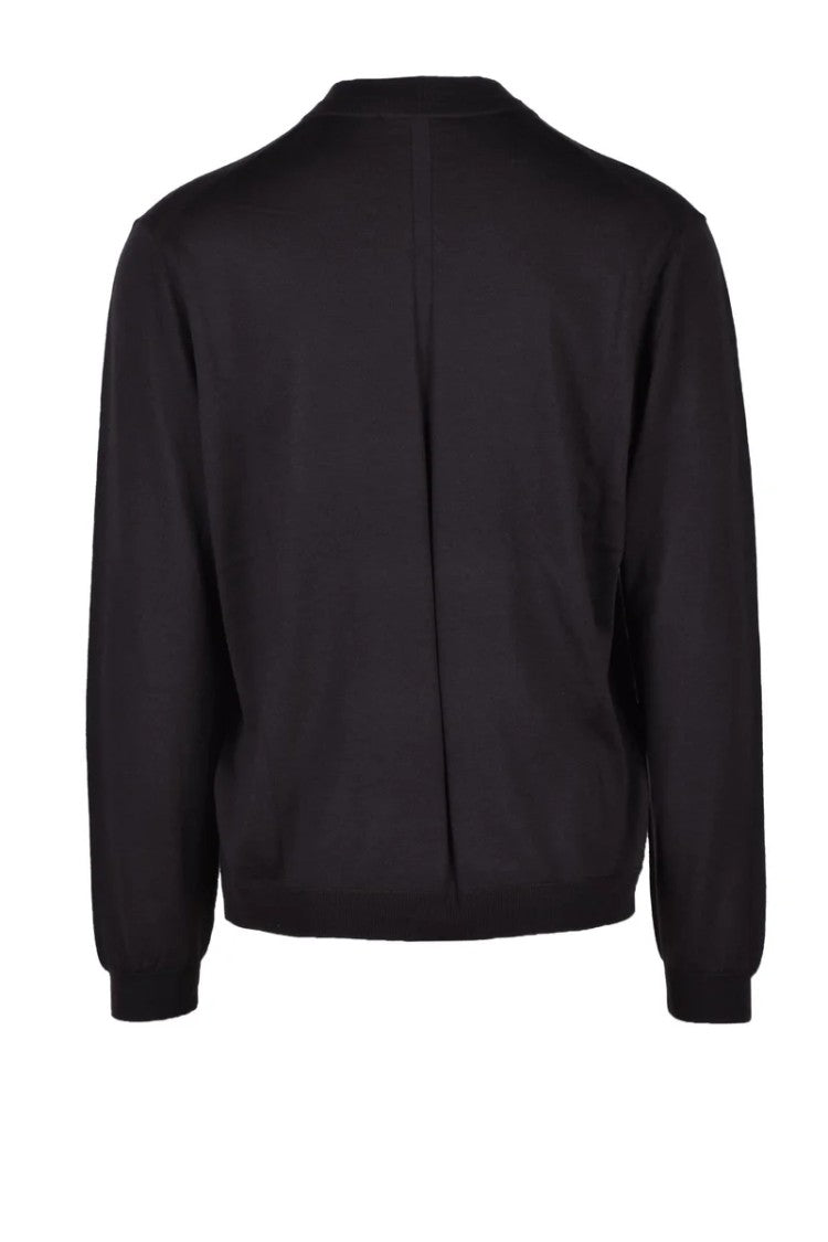 Low Brand Brown Crewneck Merino Wool Sweater