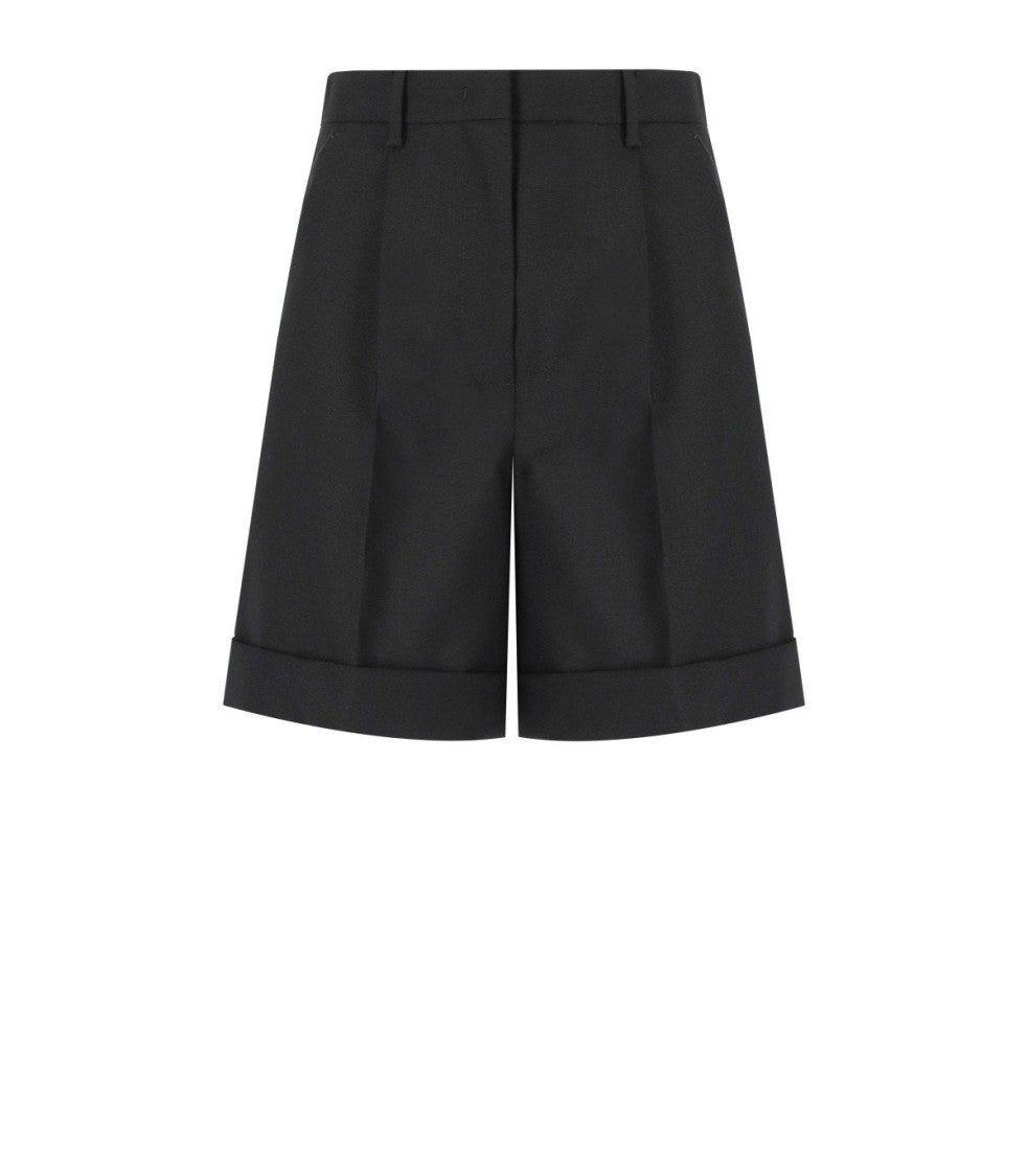 Max Mara Bussola1234 Black Bermuda Shorts