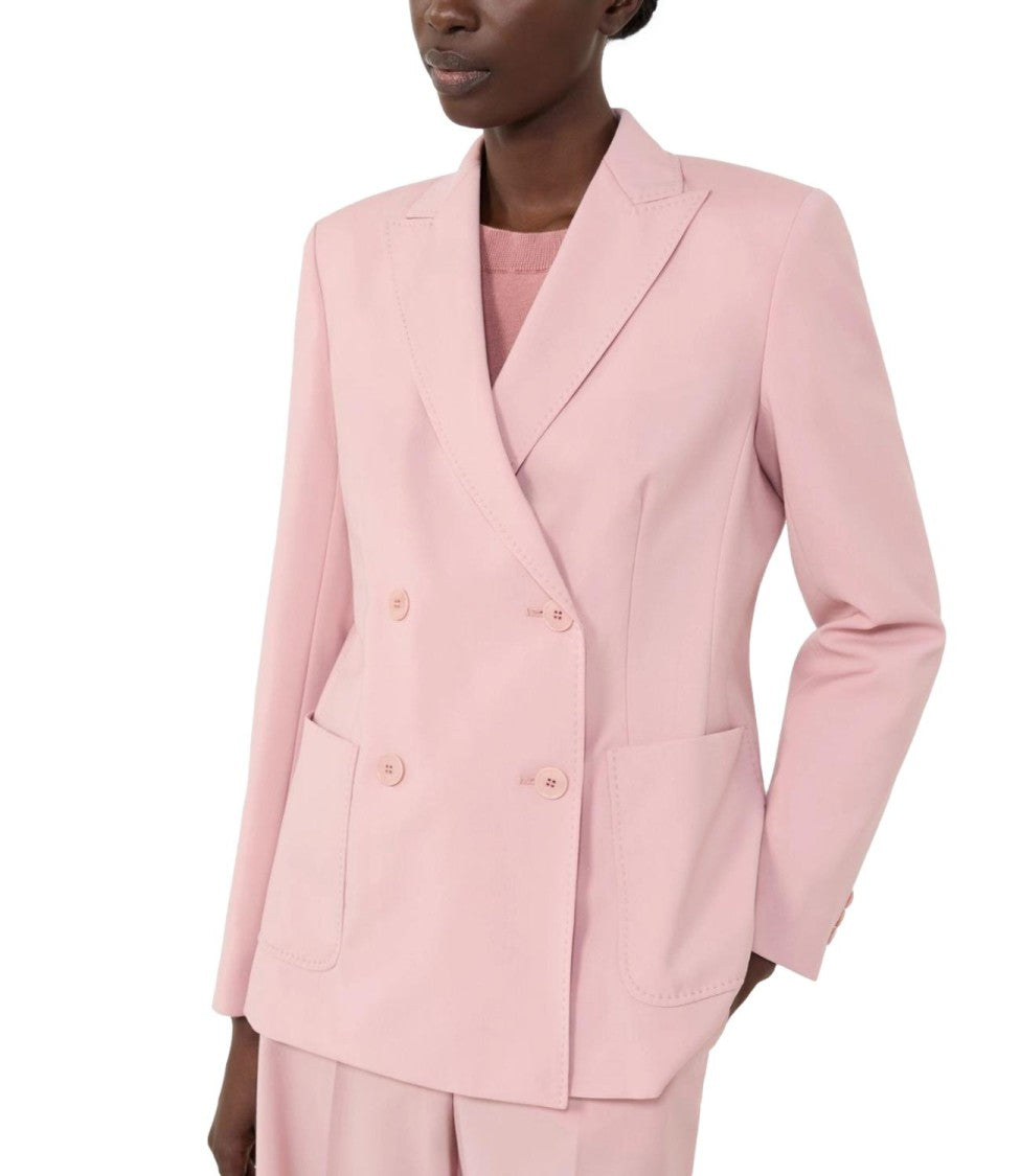 Max Mara Antique Pink Virgin Wool Jacket