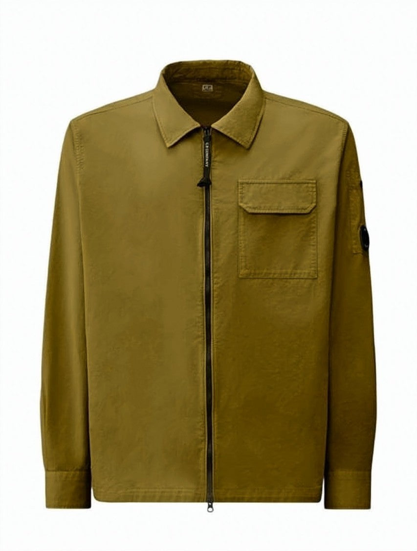 C.P. Company Organic Gabardine Zip Lens Overshirt