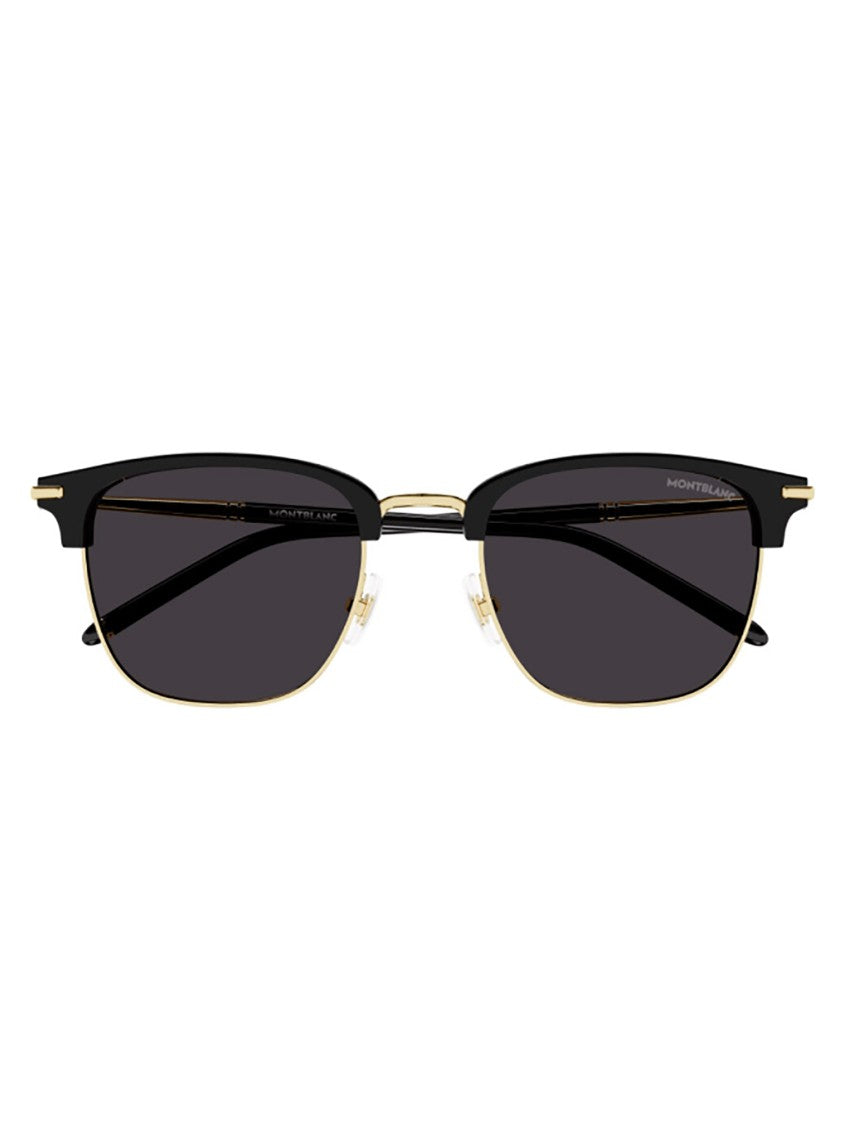 Montblanc Bold Rectangular Sunglasses With Acetate Frame
