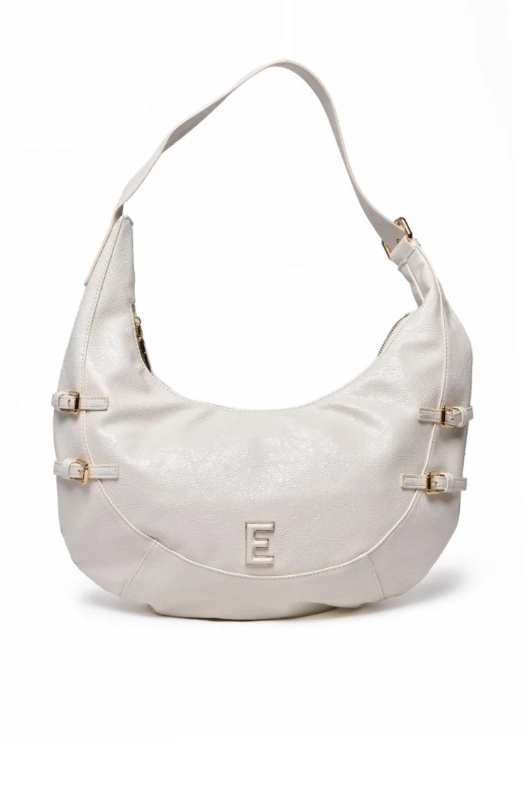 Ermanno Firenze Teal Hobo Bag Medium - White
