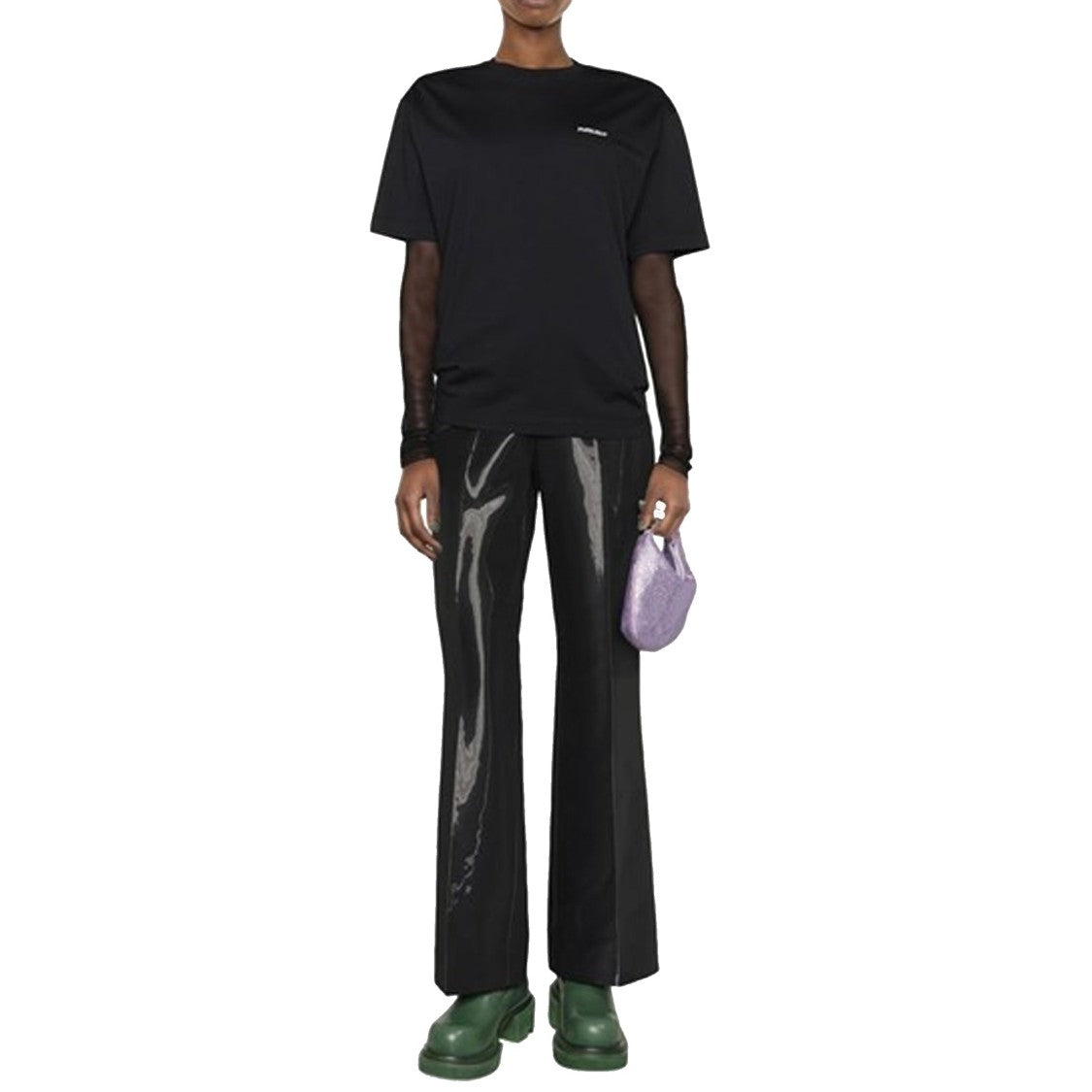 Ambush Black Cotton Logo T-Shirt