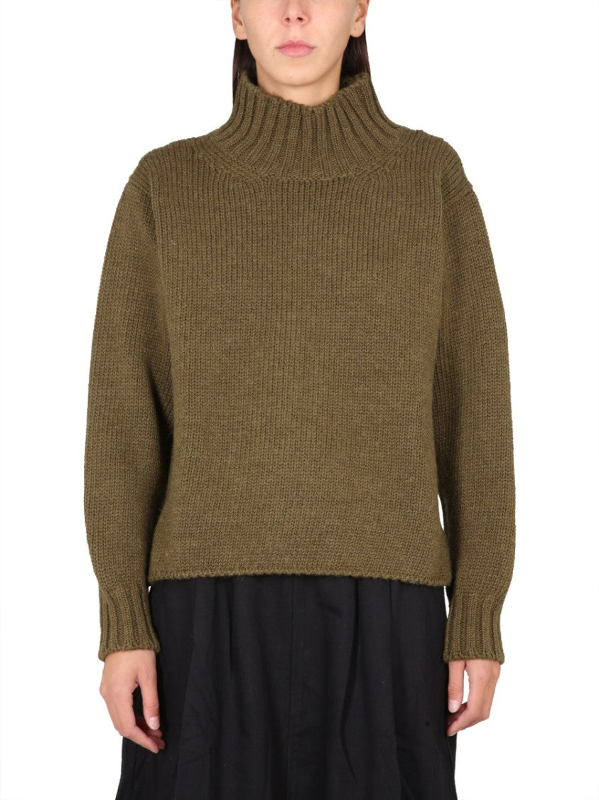 Margaret Howell Turtleneck Sweater With Ribbed Collar