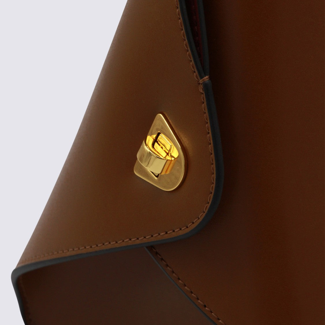 Coccinelle Structured Handbag With Gold-Tone Turn-Lock Closure