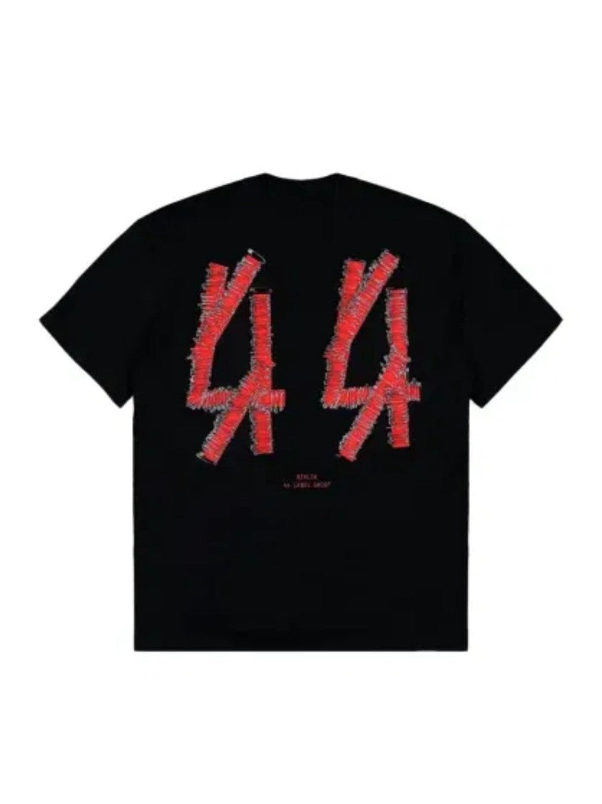 44 Label Group Safety Pins Logo Black T-Shirt