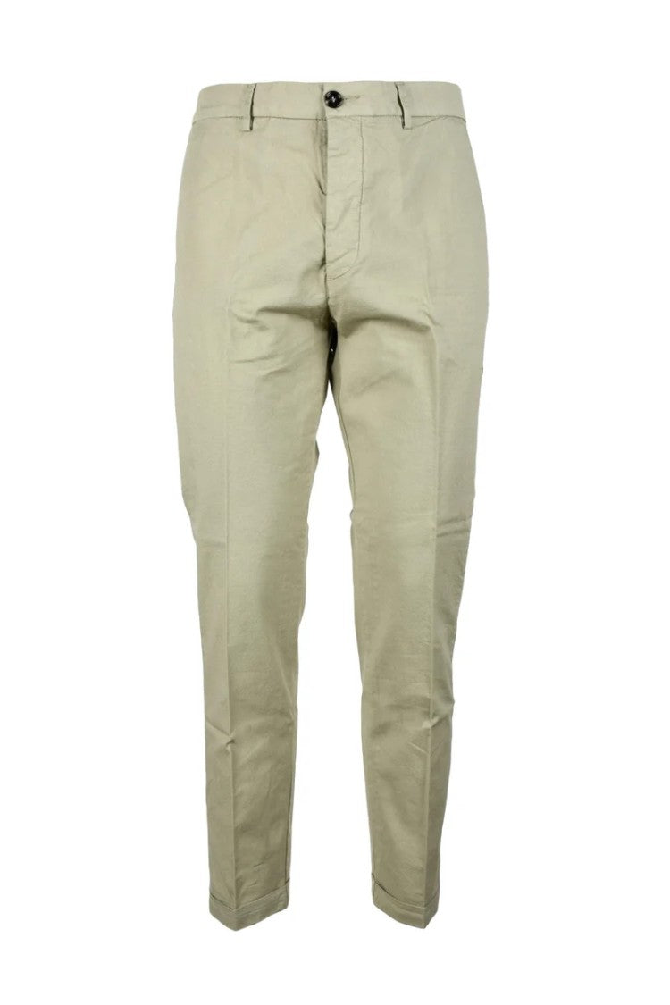 True Nyc Sage Green Stretch Cotton Pants
