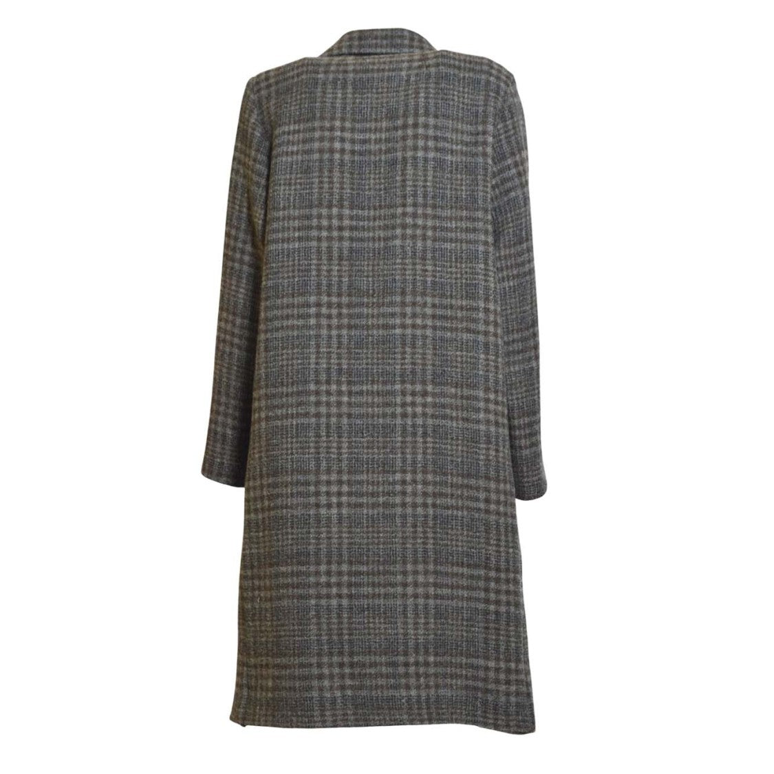 Solotre Short Brown Tailored Coat With Classic Silhouette