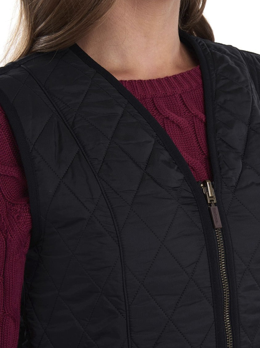 Barbour Quilted Sleeveless Vest With Diamond Stitching