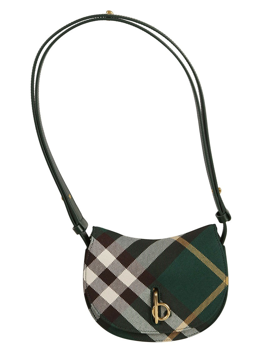 Burberry Half-Moon Green Plaid Bag