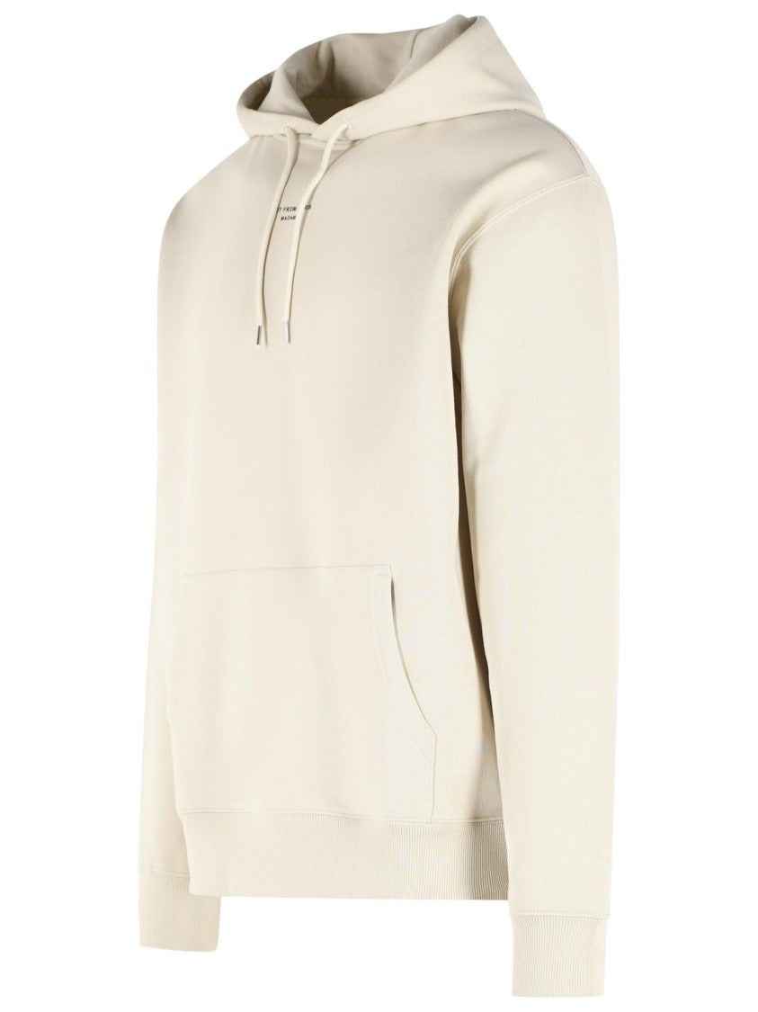 Drôle De Monsieur Dark Ivory Cotton Hoodie