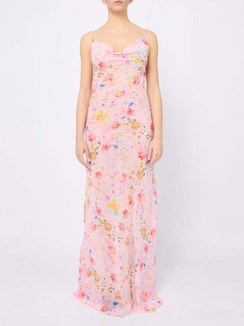 Mar De Margaritas Delicate Floral Maxi Dress
