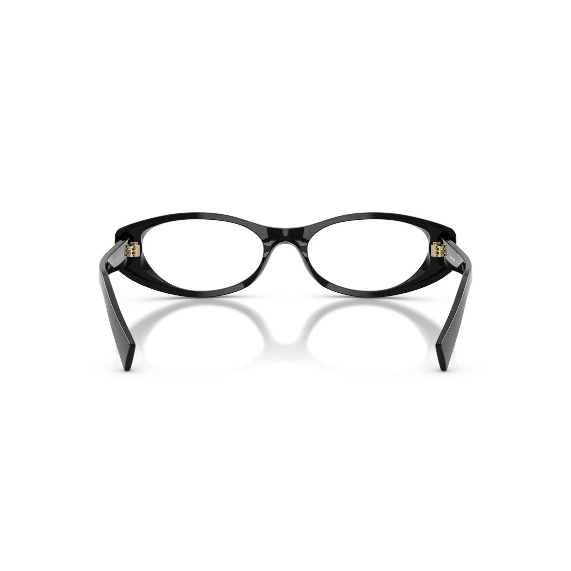 Miu Miu 0Mu 03Zv Oval-Frame Black Acetate Sunglasses